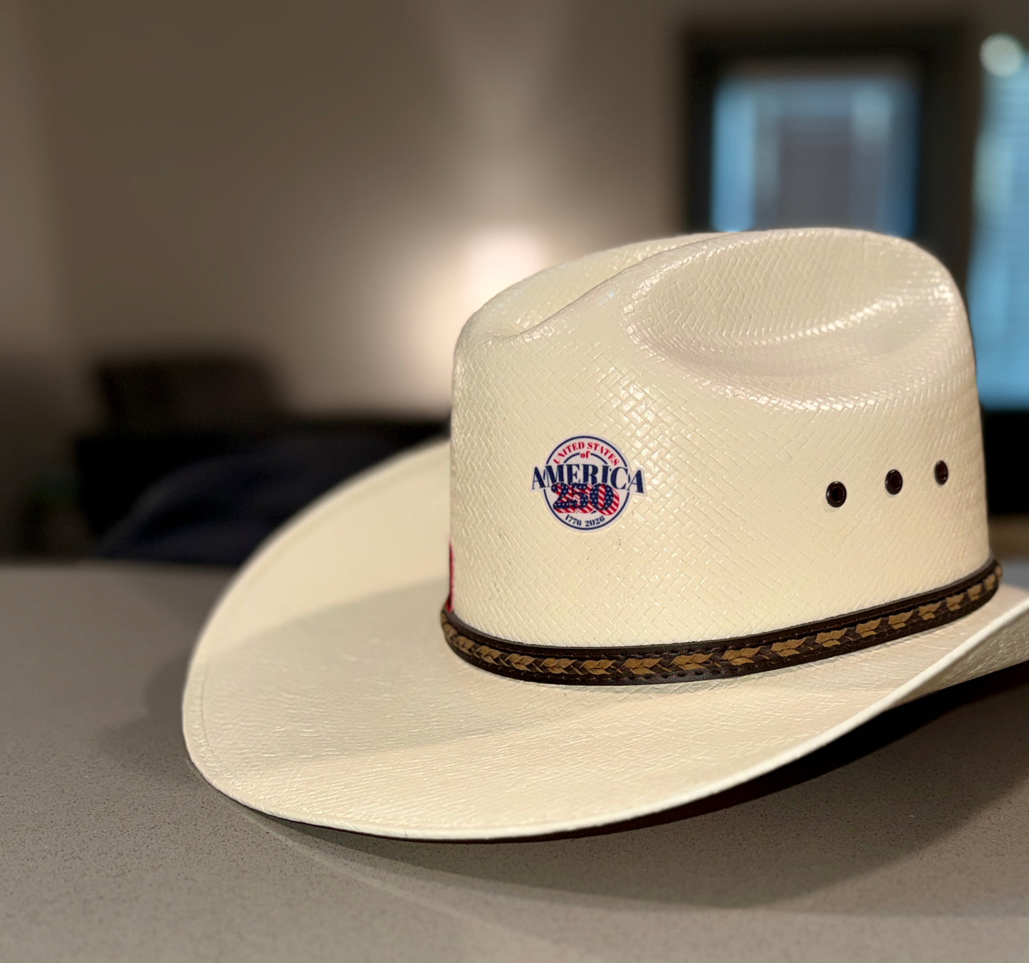 America 250 Cowboy Hat Patch Set of 3